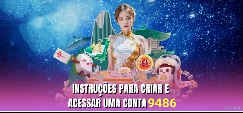 Imagem promocional do login da 777jogo